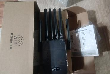 WiFi repeater/pojačivač signala sa 6 antena - Snažan dual‑band bežični