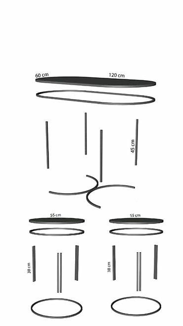 balaca stol: Jurnal masası, Yeni, Oval masa — 4