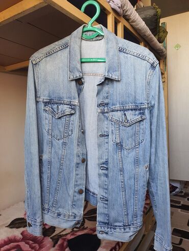 мужские джинсовки: Куртка S (EU 36), M (EU 38), түсү - Көгүлтүр