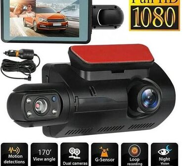 Videoreqistratorlar: 2 kameralı avtomobil videoregistratoru. ✅A68 Avtomobil BlackBOX DVR
