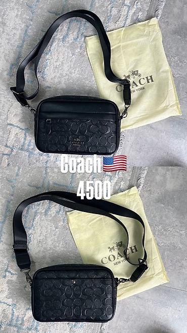 Классическая сумка, Coach, США, Материал: Натуральная кожа, Застежка на молнии, Мужские, Новый at lalafo.kg Классическая сумка, Coach, США, Материал: Натуральная кожа, Застежка на молнии, Мужские, Новый