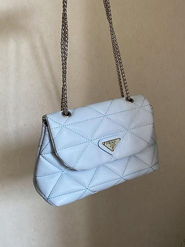 hermes kais cena: Açıq mavi rəngdə çiyin çantası - Material: yumşaq, yastı tikişli — 1