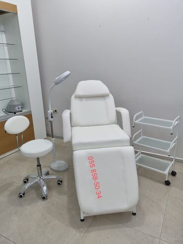 salon üçün mebel: Yeni, Kosmetoloji kuşetka, Qatlanmayan, rəng - Ağ