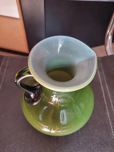 Stare vaze i dekor: BOKAL DRAGAN DROBNJAK | Stakleni bokal Dragan Drobnjak Visina 21cm — 3