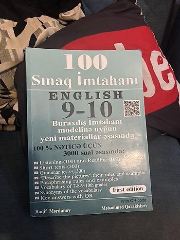 Testlər: Məhsul: “100 Sınaq İmtahanı – English 9–10” (First edition) Buraxılış — 1