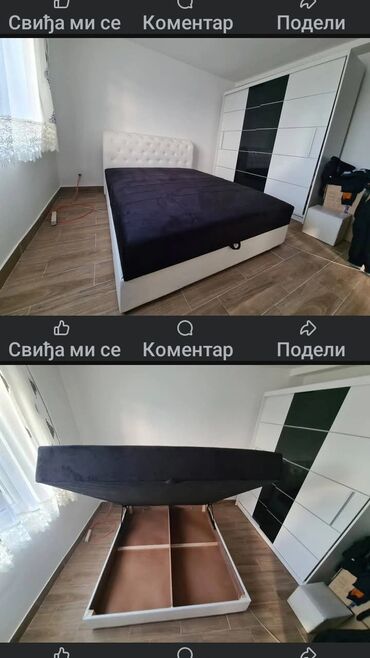 Kreveti: Bračni krevet 200×160 cm - Dimenzije ležajne površine: 200×160 cm - — 12