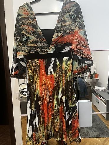 mickey mouse: Roberto Cavalli haljina s upečatljivim šarama inspirisanim paunovim — 4