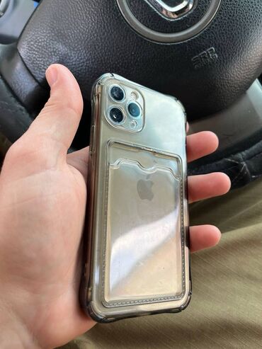 петличка для микрофона: IPhone 11 Pro, Колдонулган, 64 ГБ, Заряддоочу түзүлүш, Коргоочу айнек, Каптама, 75 %