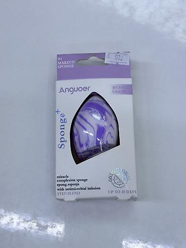 кончи: Косметический спонж Anguoer Blend & Glow (marble, фиолетово‑белый) — 1