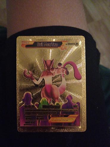 qizil onluq: Pokemon kolleksiya kartı – Evil MewTwo EX (metallik/folyo dizayn) — 1