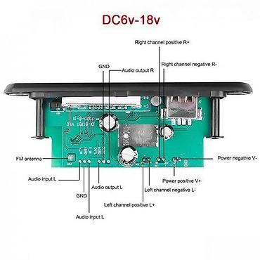 xiaomi tegovi: MP3 MODUL SA POJAČALOM 2X25W - FM RADIO BLUETOOTH SD | MP3 modul — 2