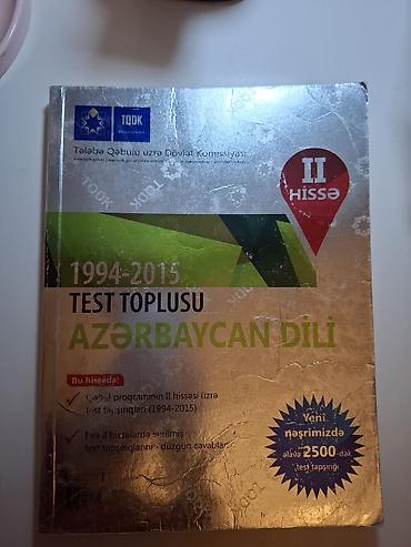 test kitabi: Məhsul: TQDK “Azərbaycan dili” Test Toplusu – II hissə (1994–2015) — 1