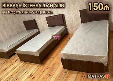Satılır:*Birbaşa istehsalçıdan tək nəfərlik çarpayı*