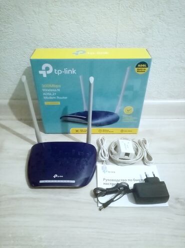 пассивное сетевое оборудование maxxter: ADSL2+ Wi-fi Jet/Кыргызтелеком Tp-link TD-W8960ND v8, отличное