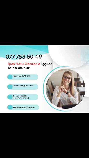 Marketoloqlar: Marketoloq tələb olunur, Natamam iş günü, İstənilən yaş, Təcrübəsiz
