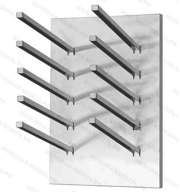 подставка для утюга: Сушка для досок горизонтальная СДГб 300х300х400, цинк, 5 ячеек