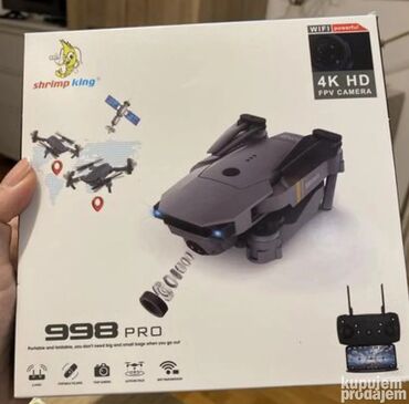 Dronovi: Dron 998 PRO 4K dual kamera GARANCIJA Dron 998 Dron-Dron sa 2 kamere — 2