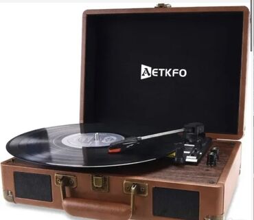 gramofon: AETKFO Gramofon sa Bluetooth USB i zvucnikom Kao novo stigao bez