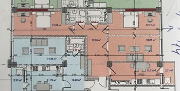 срочная продажа авто бишкек: 3 комнаты, 97 м², Элитка, 13 этаж, ПСО (под самоотделку)