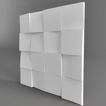 Другие строительные материалы: Гипсовые 3D панели "Нави" для декорирования стен 50×50 Декоративные