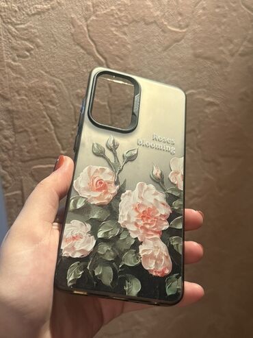 telofonlar ucuz: “Roses blooming” naxışlı telefon qabı Samsung A52 model - Dizayn: ön