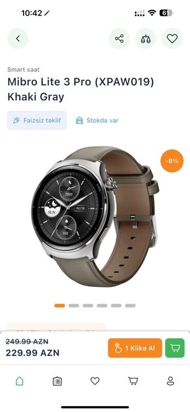haylou t15 qiyməti: Smart saat, Mibro, rəng - Boz