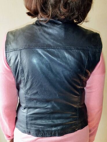 Prsluci: Massimo Dutti, L (EU 40), Koža, bоја - Crna — 8