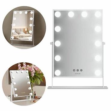 Декор и интерьер: Гримерное зеркало Green Lion Glam Shine Makeup Mirror 12 - Настольное — 1