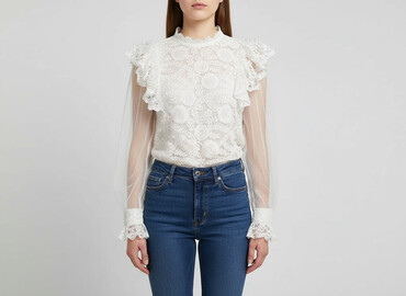 jaka bluzka do garnituru damskiego: Women's blouse, size M