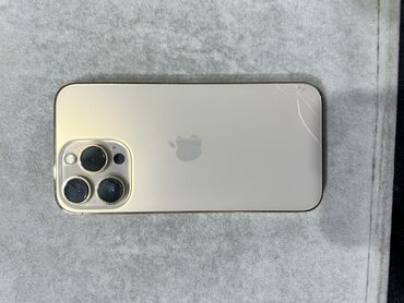 Apple iPhone: IPhone 13 Pro, Б/у, 128 ГБ, Золотой, Защитное стекло, 81 %