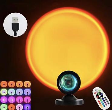 proyektor perde: RGB Sunset Proyektor Lampa – uzaqdan idarəetmə ilə - 16 rəng keçidi — 1
