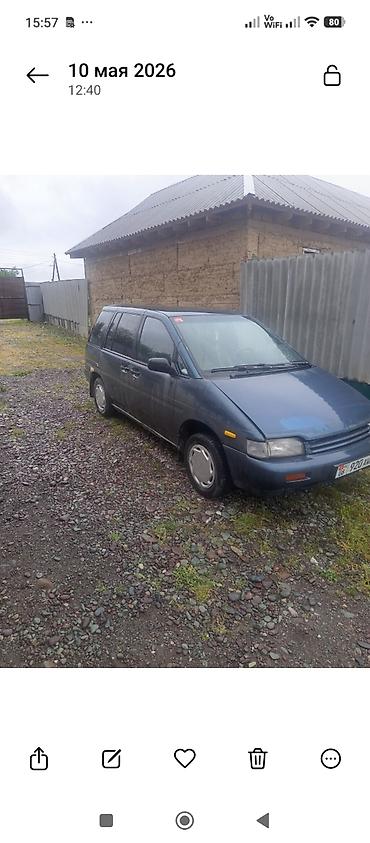 Транспорт: Nissan Prairie: 1992 г., 1.6 л, Механика, Бензин, Минивэн — 1