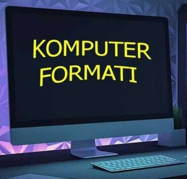 komputer format: Windows Xp,7,8.1,10,11 əməliyyat sistemlerinin yazılması(lisenziyalı)
