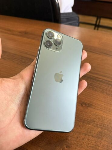 купить макбук м1 бу: IPhone 11 Pro, Колдонулган, 64 ГБ, Matte Midnight Green, 84 %