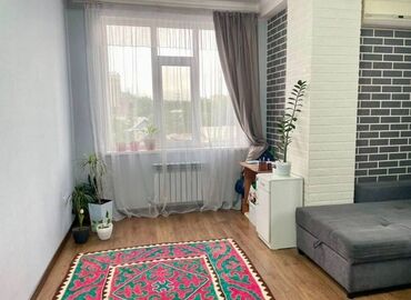 1 комнатная квартира в месяц: 1 бөлмө, 47 кв. м, Элитка, 3 кабат, Косметикалык ремонт