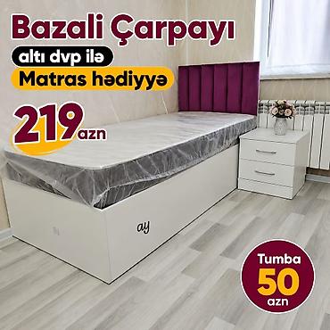Çarpayılar: Bazalı tək nəfərlik çarpayılar - Bazalı konstruksiya, altı DVP ilə - — 2