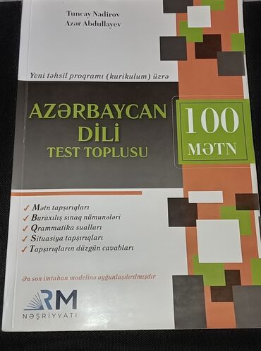 Kitablar, jurnallar, CD, DVD: Azərbaycan dili güvən 100 metn/kitabın üzərində işlənməyib təmizdir