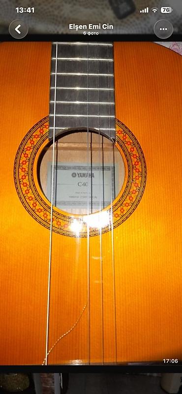 Klassik gitaralar: Yamaha C40 klassik gitara - Model: Yamaha C40 (etiketdə göstərilib) - — 2