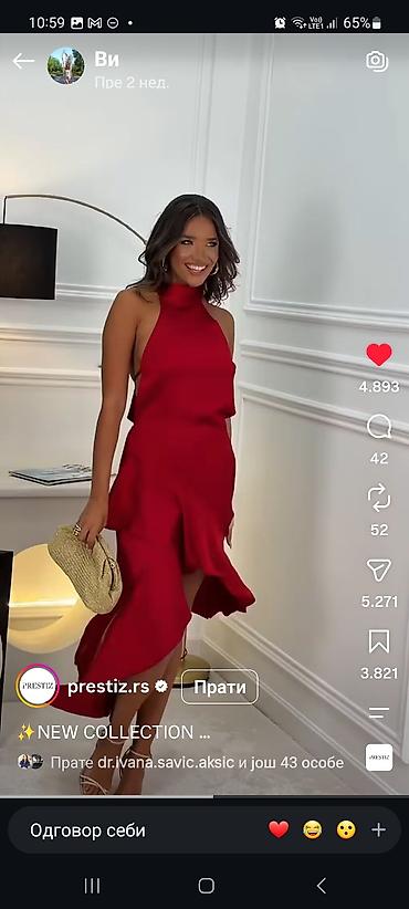 Elegantna haljina u intenzivno crvenoj boji iz NEW COLLECTION. -