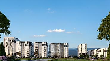 элиф гарден: 3 комнаты, 89 м², Южная Магистраль Элитка, 17 этаж, ПСО (под самоотделку) — 5