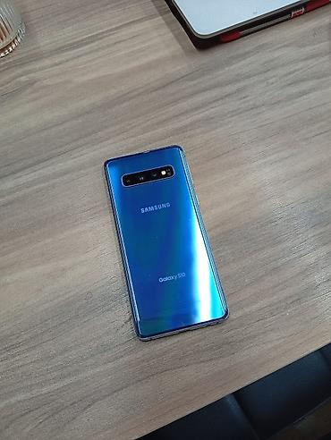 Samsung: Samsung Galaxy S10, Б/у, 128 ГБ, цвет - Голубой, 1 SIM — 4