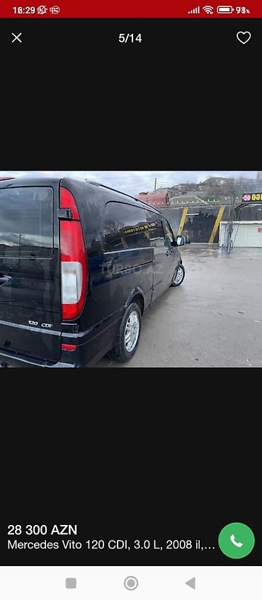 фольксваген пассат 1: Mercedes-Benz Vito: 3 л | 2008 г. Бус — 4