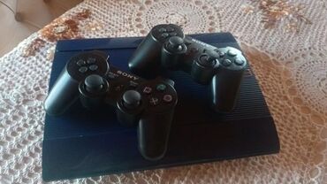 купить сони плейстейшен 3: Sony PlayStation 3 (PS3) Super Slim konsolu – mavi/qara tonlu korpus