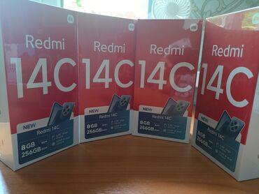 телефоны режим: Redmi, Redmi 14C, Новый, 256 ГБ, цвет - Черный, 2 SIM