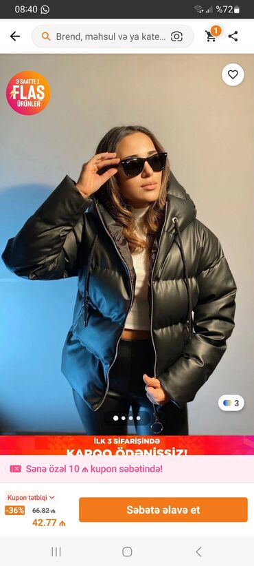 женские леггинсы из дайвинга: Qadınlar üçün qara rəngli oversize şişmə qış at lalafo.az женские леггинсы из дайвинга: Qadınlar üçün qara rəngli oversize şişmə qış