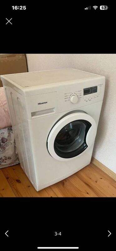 Стиральная машина Hisense, 6 кг, Б/у, Автоматические, Без сушки, Нет кредита, Платная доставка, Самовывоз