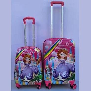 Rančevi, torbe i koferi: Dečiji kofer set – 2 komada, sa printom princeze - Dizajn: živopisna — 14