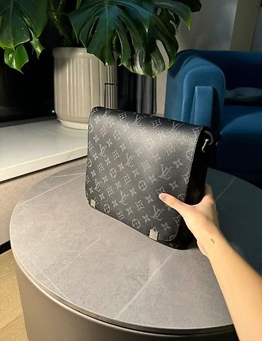 Классические сумки: Сумка-мессенджер Louis Vuitton Monogram Eclipse ориг - Материал — 2