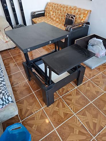 yığılan stol: Saloglu firmasinin transformer masa ela veziyyetde eni 80sm uzunu — 4