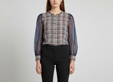 bluzki ze srebrną nitką reserved: Zara, Women's blouse, size M